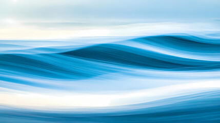Rolling Waves Seascape: Long Exposure of Ocean Serenity