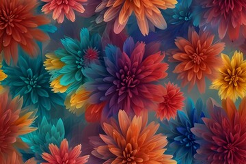 Background of colorful flower in blur concept Generative AI