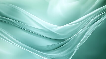 Obraz premium Abstract Teal Swirling Fabric Design Background