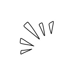 Cartoon doodle bomb explosion