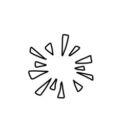 Cartoon doodle bomb explosion