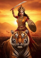 Obraz premium Hindu Indian Goddess