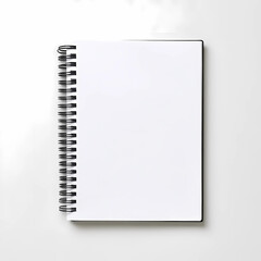 Spiral-Bound Notebook in a Pure White Style for Clean Design