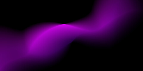 Abstract purple wave gradient on a dark background for digital design