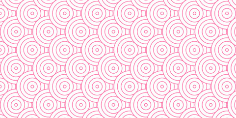 Overlapping Pattern with Transform Effect. Abstract Pattern wave lines pink spiral white background. seamless fabric geomatics overlapping create retro line backdrop pattern. 