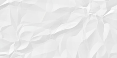 White wrinkly backdrop paper background. panorama craft wrinkly paper texture background, crumpled pattern texture. paper crumpled texture. white fabric crushed textured crumpled.