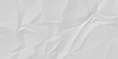 White wrinkly backdrop paper background. panorama craft wrinkly paper texture background, crumpled pattern texture. paper crumpled texture. white fabric crushed textured crumpled.