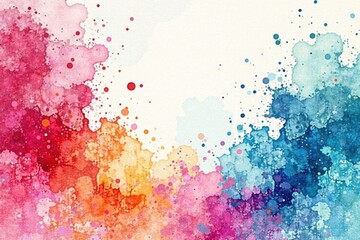 Fototapeta premium Abstract watercolor blots & splatters, ideal for business card & flyer designs , card design, bundle, texture