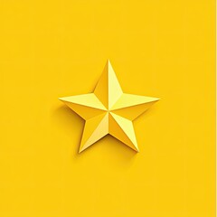 Obraz premium Yellow Star Award