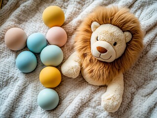 Design a soft plush toy that babies can cuddle safely