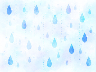 雨のイメージ背景イラスト