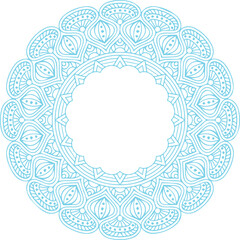 Beautiful flower art and mandala vector design
