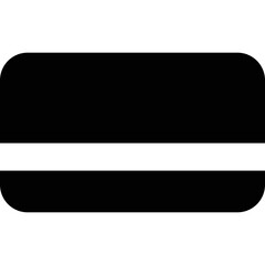 Simple vector icon bank card
