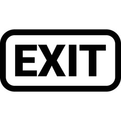 Simple vector icon exit
