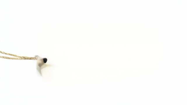 Video Blank price tag, tag ideal for labeling products or items in trade or organizations on a white background	