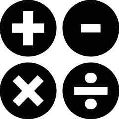 Fototapeta premium Simple vector icon calculator