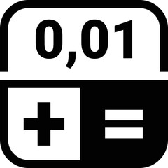 Obraz premium Simple vector icon calculator 