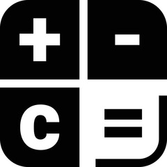 Simple vector icon calculator
