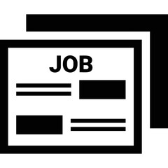 Simple vector icon newspaper