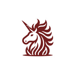Unicorn burning logo