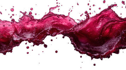 red wine splash isolated on white background