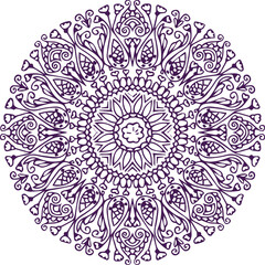 Beautiful flower art and mandala vector design