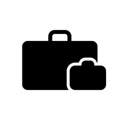 Two suitcases side by side, symbolizing double luggage, extended travel, or packing for two.