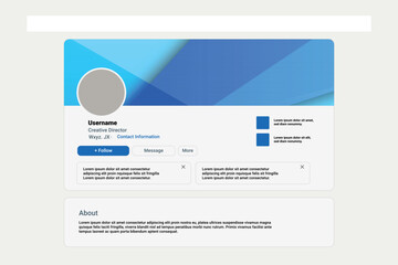 Linkedin profile mockup presentation for inspiration