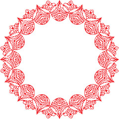 Beautiful flower art and mandala vector design