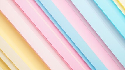 Fototapeta premium A vibrant arrangement of pastel-colored strips creating a visually appealing pattern.