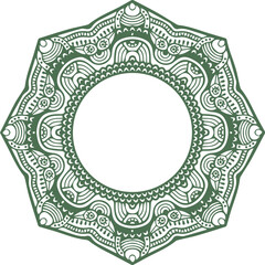 Beautiful flower art and mandala vector design