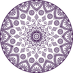 Beautiful flower art and mandala vector design