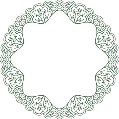 Beautiful flower art and mandala vector design