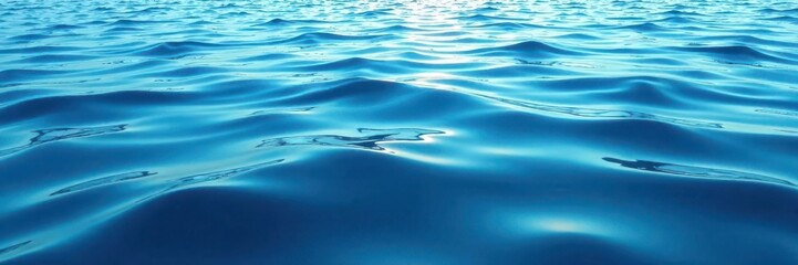 Uniform blue wave pattern, calm sea, consistent color , seamless pattern, wallpaper