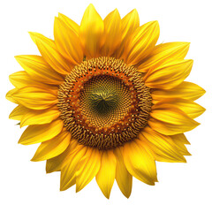 Fototapeta premium Vibrant Sunflower Close-Up: A Golden Bloom