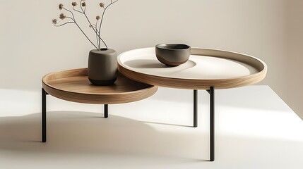 A side table is a versatile and functional piece of furniture that enhances both the aesthetic and practicality of any living space. Typically small in size, it is designed to fit snugly beside sofas,