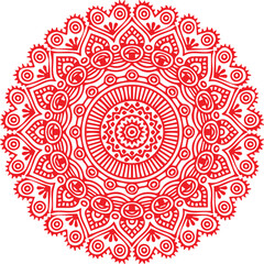 Beautiful flower art and mandala vector design