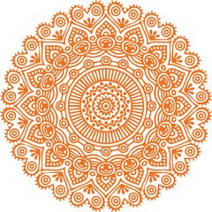 Beautiful flower art and mandala vector design