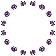 Beautiful flower art and mandala vector design