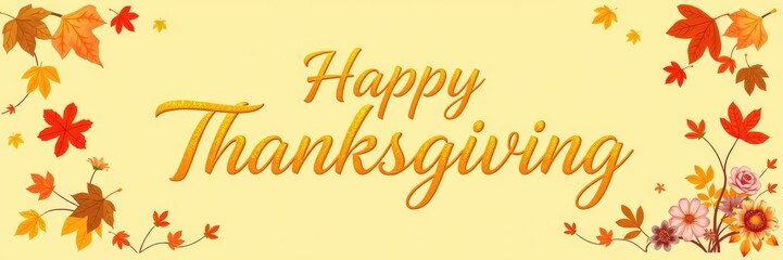 Obraz premium Thanksgiving images, autumn frames with leaves and fruits, Warm Autumn Colors for Thanksgiving Celebration