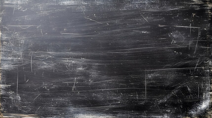 Obraz premium A horizontal blackboard or chalkboard wall texture background.
