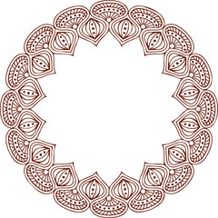 Beautiful flower art and mandala vector design