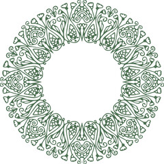 Beautiful flower art and mandala vector design