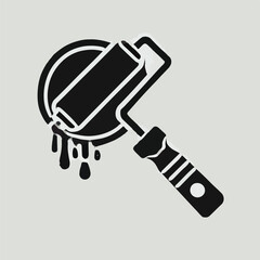 rolling brush vector