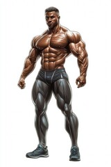 Powerful Physique: A Muscular Man's Portrait