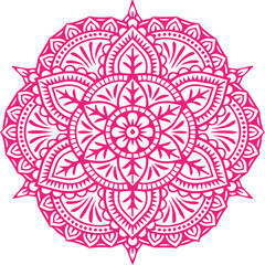 Beautiful flower art and mandala vector design