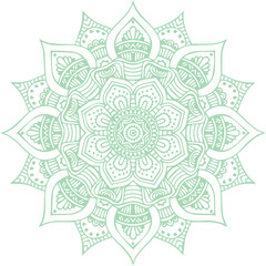 Beautiful flower art and mandala vector design