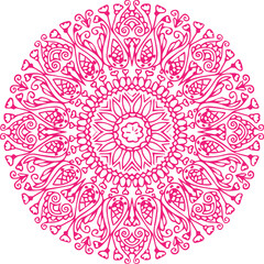 Beautiful flower art and mandala vector design