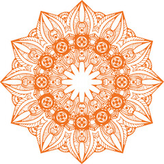 Beautiful flower art and mandala vector design