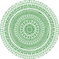 Beautiful flower art and mandala vector design